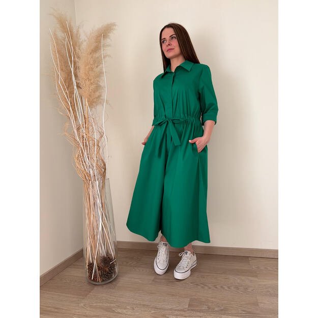 Žalios spalvos suknelė 1