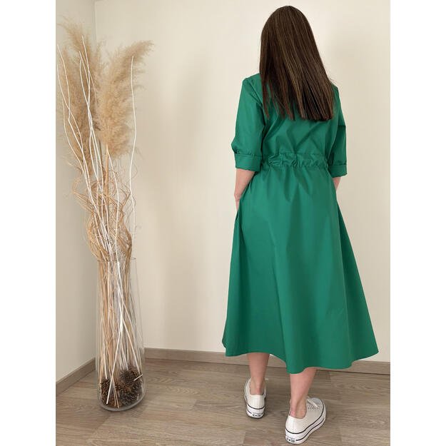 Žalios spalvos suknelė 2