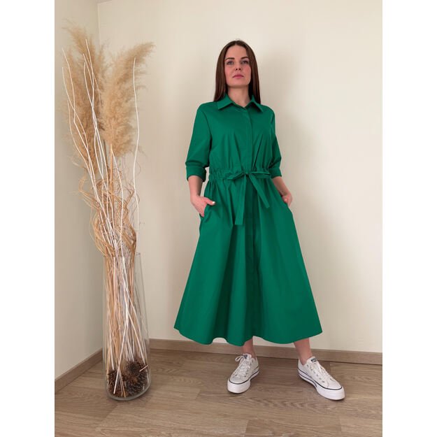 Žalios spalvos suknelė