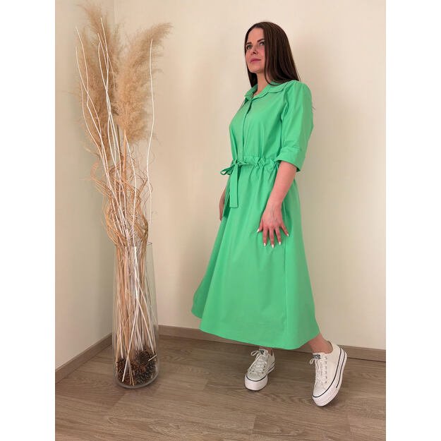 Žalsvos spalvos suknelė 1