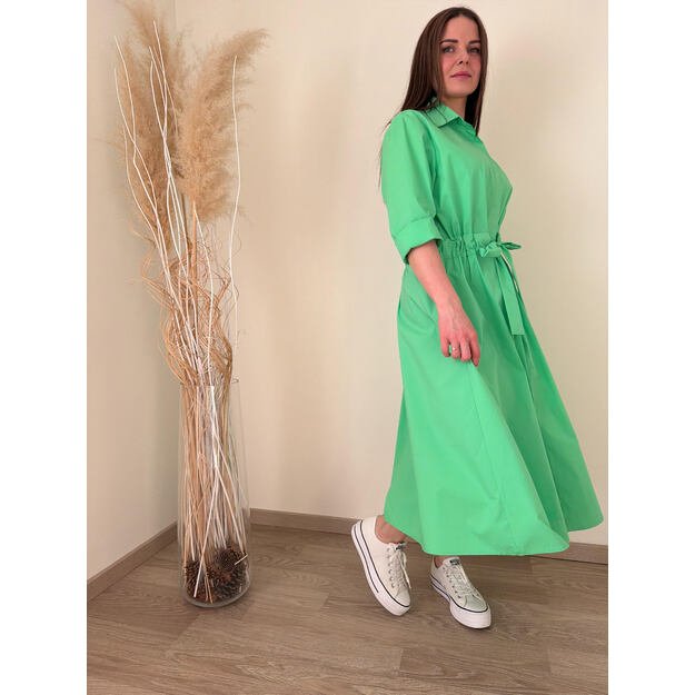 Žalsvos spalvos suknelė 2