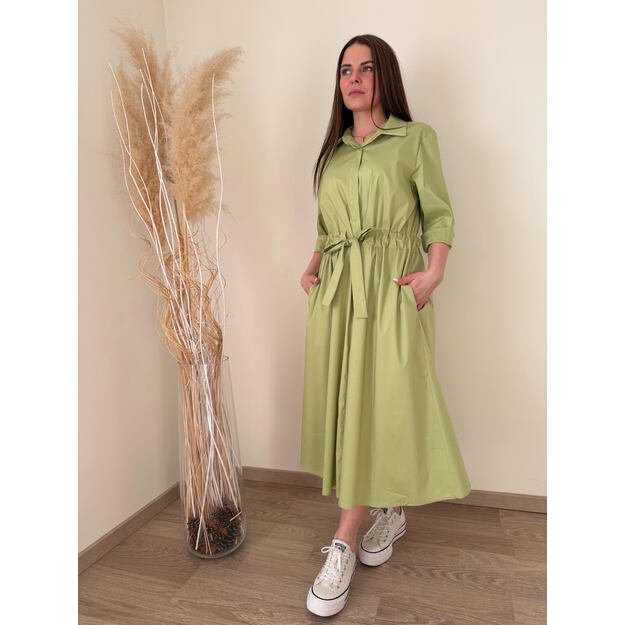 Chaki spalvos suknelė