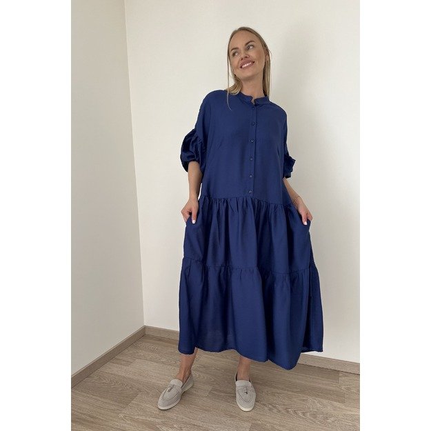 Tamsiai mėlyna suknelė 1