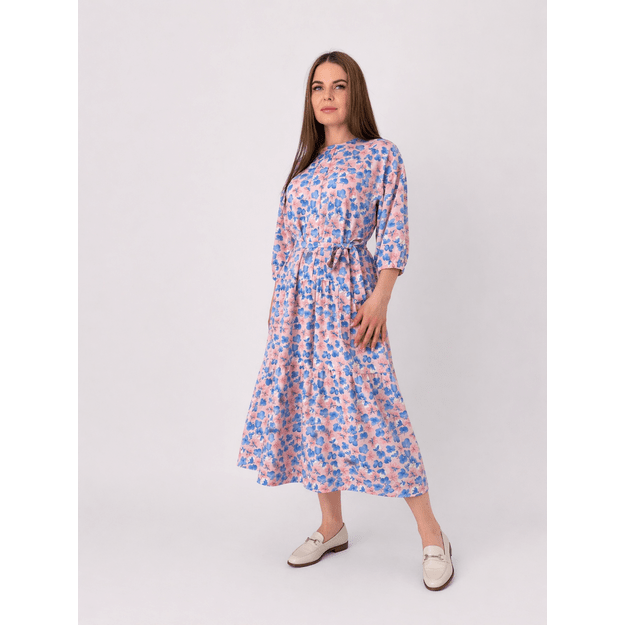 Pastelinė midi suknelė 1