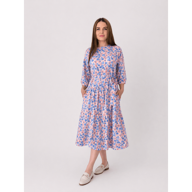 Pastelinė midi suknelė 3